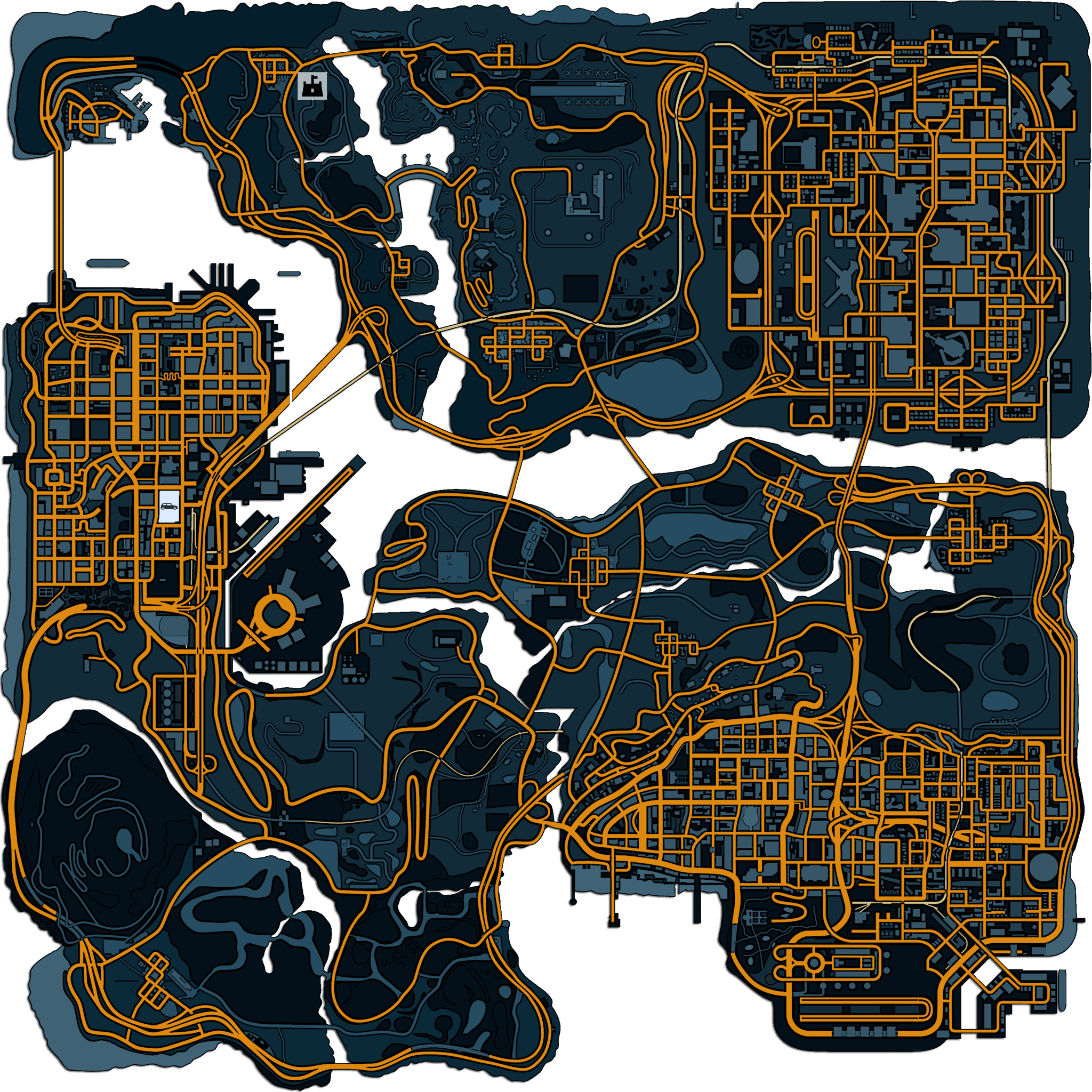 San Andreas Map